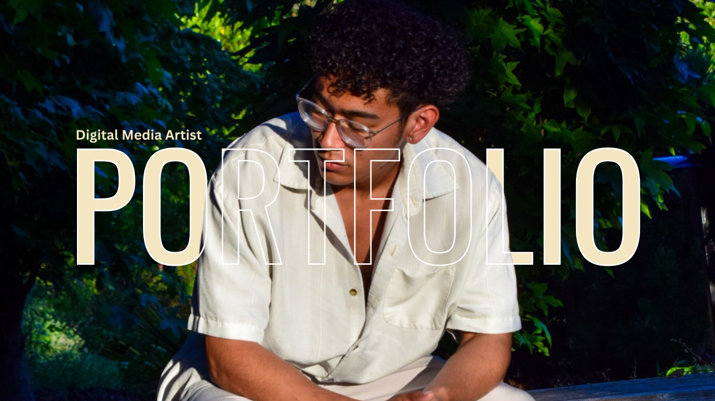 Portfolio cover: Digital Media Artist